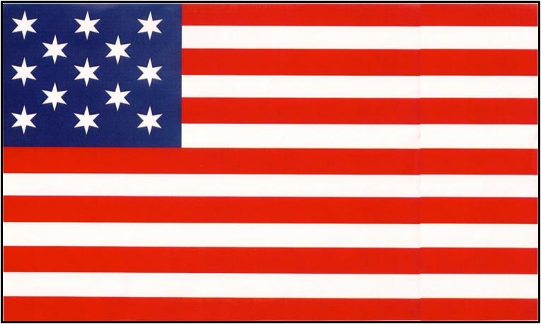 bandiera US Navy a 13 stelle di Hopkinson