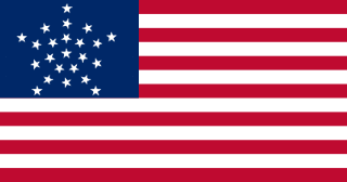 andiera degli Stati Uniti, versione a 23 stelle "Great Star" (1820 – 1822)