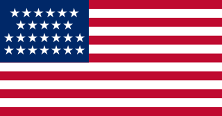 Bandiera degli Stati Uniti, versione a 25 stelle (1836 – 1837)