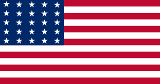Bandiera degli Stati Uniti, versione a 25 stelle allineate (1836 – 1837)