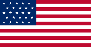 Bandiera degli Stati Uniti, versione a 25 stelle sfalsate (1836 – 1837)