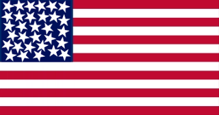 Bandiera degli Stati Uniti a 31 stelle "scattered canton" (1851 – 1858)