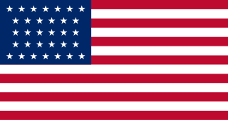 Bandiera degli Stati Uniti a 32 stelle (1858 – 1859)
