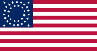 Bandiera degli Stati Uniti a 35 stelle schema circolare (1863 – 1865)