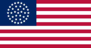 Bandiera degli Stati Uniti a 36 stelle Wagon Wheel (1865 – 1867)
